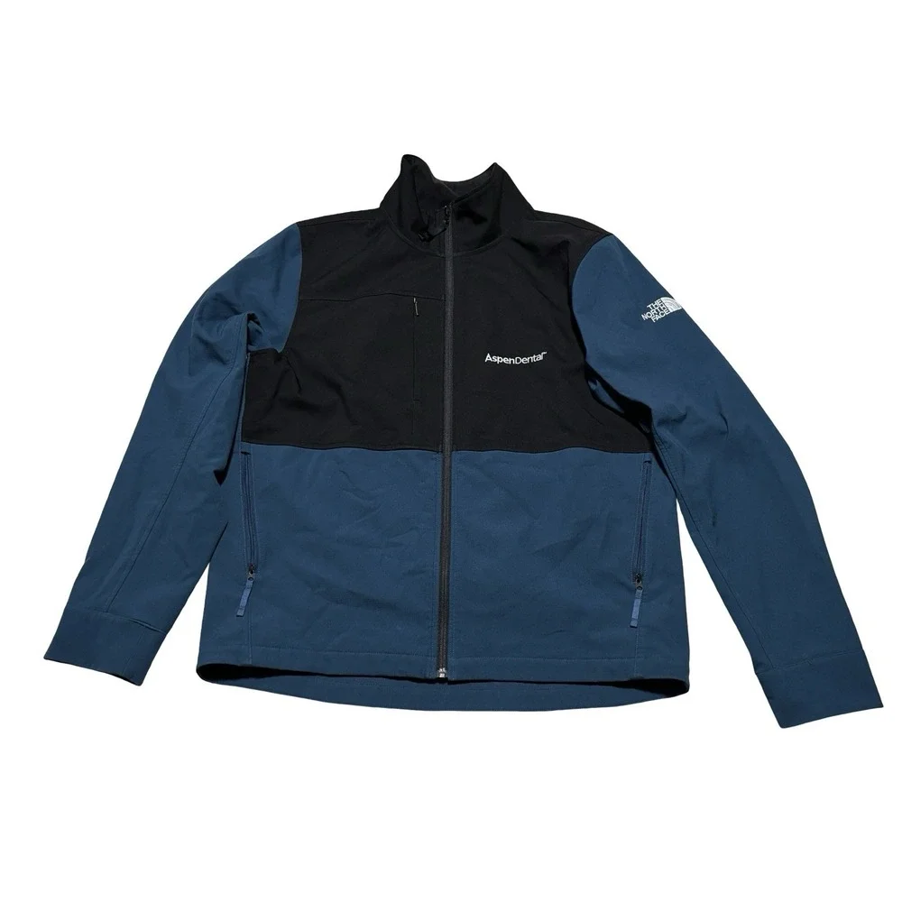 The North Face Men's Full Zip Softshell Jacket *LOGO* Size Large 22 x 28